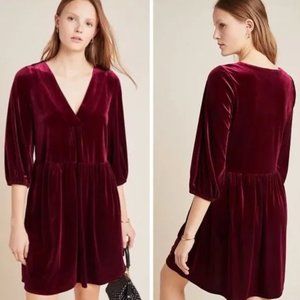 Anthropologie Amadi Greta Velvet Dress - Medium- Like New